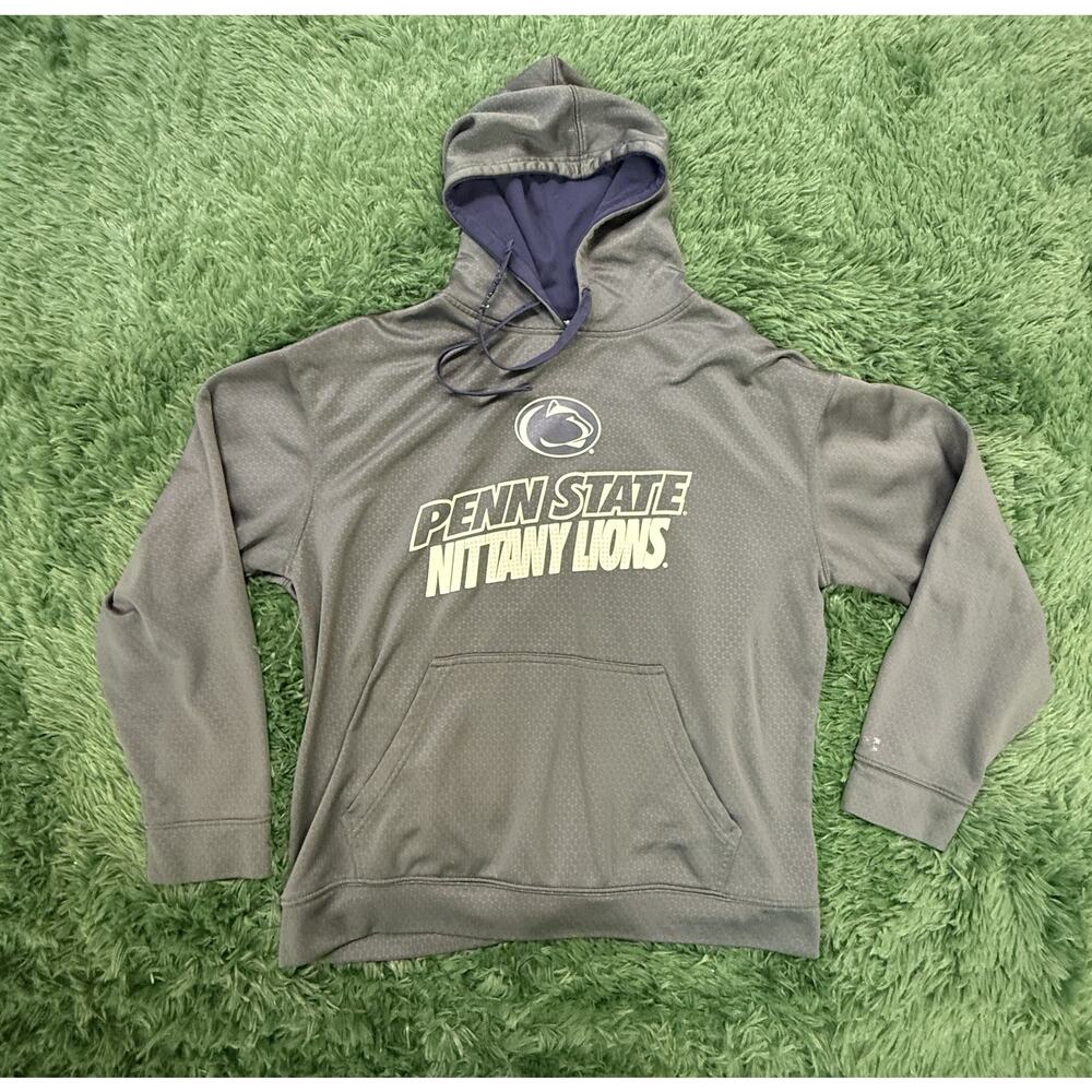 Russell Men's Penn State Nittany Lions Activewear Hoodie Pullover Grey Size L